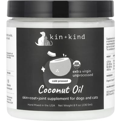 Kin+Kind, Huile de Coco, pour Chiens et Chats, 236,5 ml (8 fl oz) gray