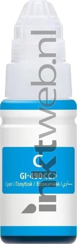 FLWR - Inktfles / GI-590 / Cyaan - Geschikt voor Canon