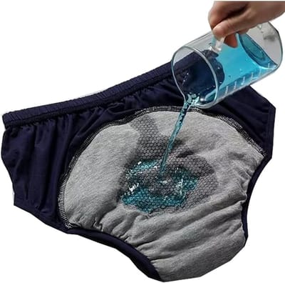KZQ Incontinentieluiers - Volwassenenluiers - Lekvrij ondergoed van puur katoen - Leak-proof, 500ml - Speciaal ondergoed voor incontinentie - Lekvrije shorts - Herbruikbaar en wasbaar, geschikt voor oudere mannen en vrouwen.