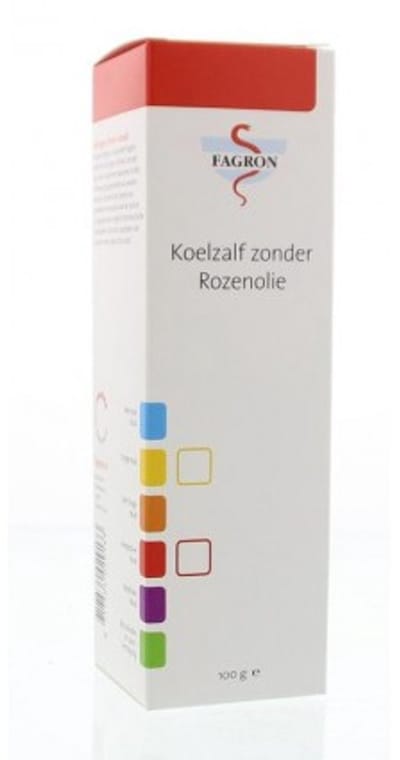 Fagron Koelzalf zonder rozenolie doos & bijsluiter 100 Gram