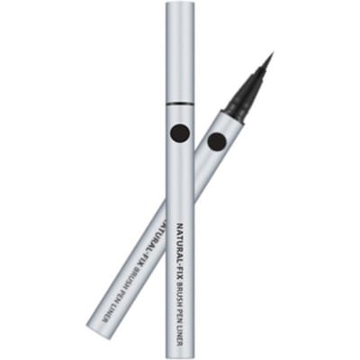 MISSHA Natural Fix Brush Pen Eyeliner 0.6g – Langhoudende Waterdichte Precisie Vloeibare Eyeliner Black