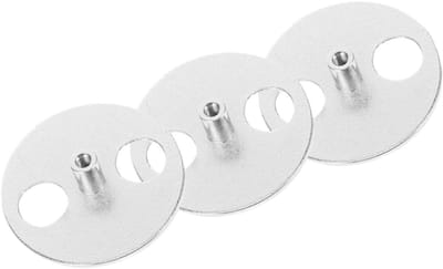 Muziekdoos Onderdelen - Opwindsleutel Set - Muziekdoos Reparatie - Stabiele Ronde Basis - 3 Stuks - Zilver