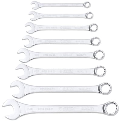 Wurth - Ringsteeksleutel assortiment, inch Kort ontwerp, 8 stuks - Ringsteeksleutel assortiment, inch Kort ontwerp, 8 stuks x 1 st Sleutelwijdte 9/16 inch