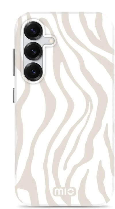 MIO by Mobilize Hoesje | Geschikt voor Samsung S25 | Compatibel met MagSafe / Qi2 | Hard Shell Back Cover | Sandy Zebra