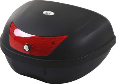 Motorfietskoffer 48L voor Helmen en Accessoires - Top Case voor Scooters, Brommers en Quads - Zwart