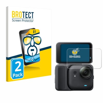 BROTECT - Screenprotector voor Insta360 Go Ultra - Folie Beschermfolie transparant 2 Stuks