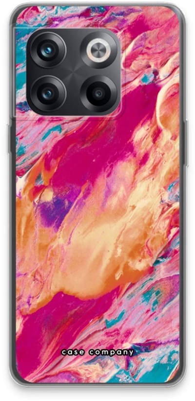Case Company® - Hoesje geschikt voor OnePlus 10T hoesje - Pastel Echoes - Soft Cover Telefoonhoesje - Bescherming aan alle Kanten en Schermrand