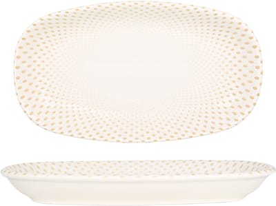 Rinart Serveerschaal - Punto - Porselein - 30x18 cm - set van 2
