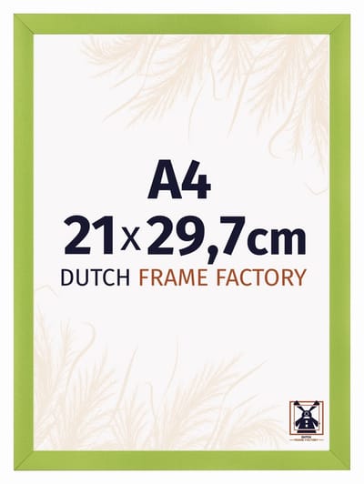 Fotolijst A4 21x29,7 cm - MDF - Groen - Praag