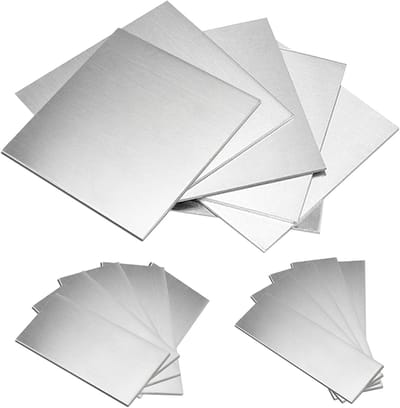 Set van 5 lasplaten 7.5 x 7.5 cm - 3 x 3 inch, 11 Gauge mild staal voor lastraining en oefening, ideaal voor stick- en soldeerlassen
