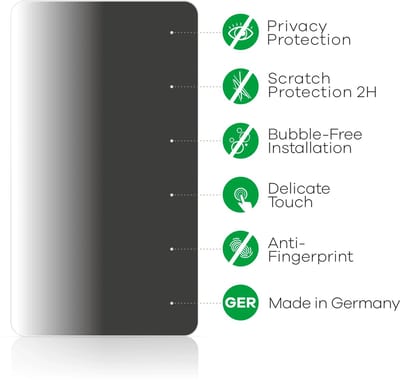 upscreen - privacy screenprotector voor Gigaset GP20 - Folie Beschermfolie Blauwlichtfilter