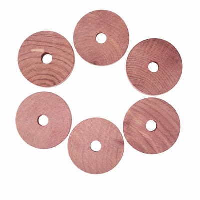 Monza Home® Cederhouten Anti‑Mot Ringen – 6 stuks – FSC – Natuurlijke Bescherming