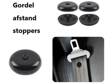 TLVX 2 stuks Auto Gordel Riem Afstand Stopper Clip Zwart / Veiligheidsgordel Houder / Gordel Gemakkelijk Pakken / Anti Slip Gesp / Gordel instellen op gewenste hoogte / Auto / Bestelbus / Vrachtwagen / Gesp Stopper