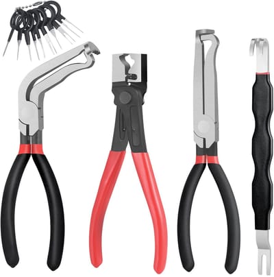 Dailygoods - 4-delige Set Elektrische Scheidingtangen met Naaldverwijderingsset