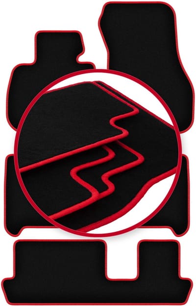 CARLUX-RED automatten voor: BMW 2 F46 7 personen (2015-2022)