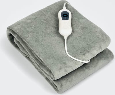 SENSLY® Elektrisch deken/dekbed - Mint/Grijs - 3 Standen - 120 x 160 cm
