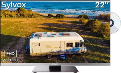 HD Televisie - Draagbare TV - Reizen Entertainment - Geïntegreerde DVD-speler - 22 inch - Zwart