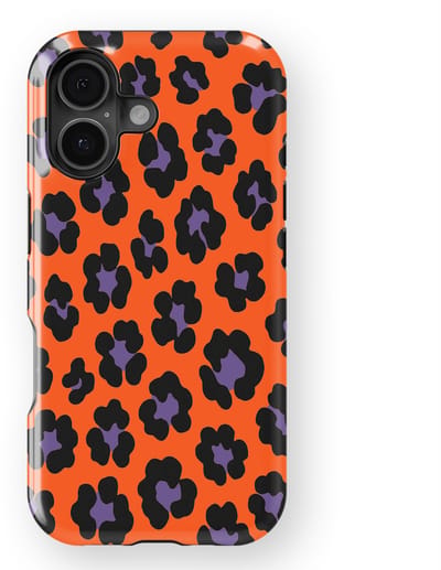 DripCase Luipaard Hoesje geschikt voor iPhone 16 | Backcover met Mag | Hoesje met Dierenprint geschikt voor iPhone 16 Bold Bite