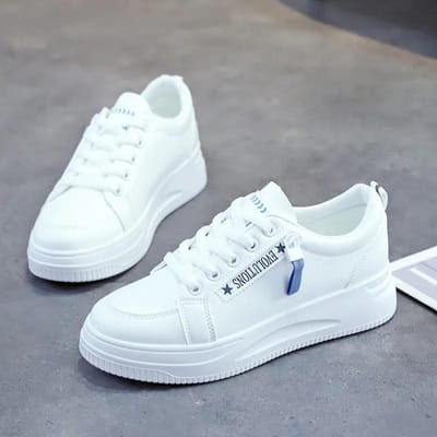 Lente Festival Nieuwe Witte Sportschoenen Dames Casual Platte Schoenen Laag uitgesneden Gevulkaniseerde Schoenen Zijrits Stijl Sneakers 36 gray
