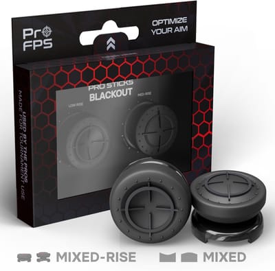 ProFPS Thumbsticks - Thumb Grips - Mixed Set Zwart - Geschikt voor PS5