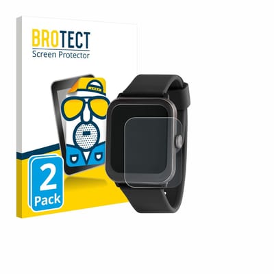 BROTECT - Screenprotector voor Sector Smartwatch S-08 - Folie Beschermfolie matte 2 Stuks