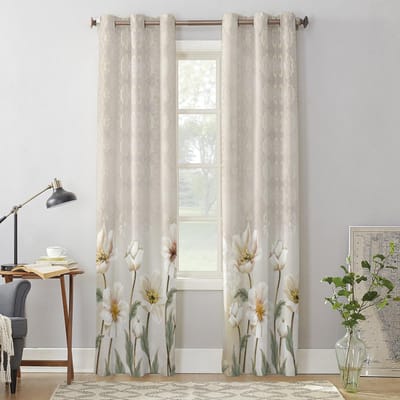 Vintage Achtergrond Bloemen Raamgordijn Woonkamer Luxe Valgordijn voor Slaapkamer Huis Keuken Decor Gordijn 135W x 60H(cm) x1