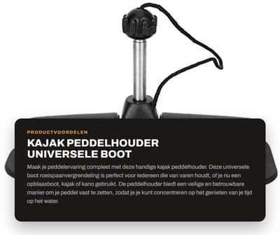 Dailygoods- Peddelhouder Universele Beugel - Roeispaanvergrendeling - Slot - Houder voor Opblaasbare Boot/Kajak - Kano - Vlot - Peddel