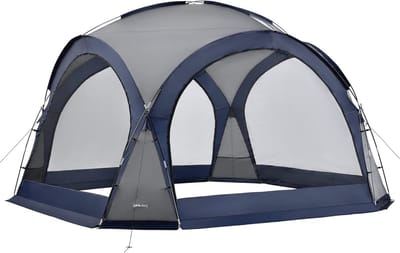 Paviljoen met LED-verlichting 345x345x247 cm - Perfect voor tuinfeesten