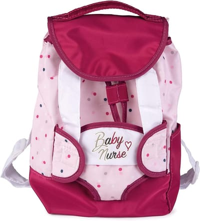 Baby Draagzak met Rugzak en Fles Houder voor Poppen en Baby's - Verstelbare Schouderbanden