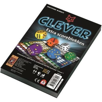 999 Games Scoreblokken Clever twee stuks Bord- & kaartspellen Bordspellen Gezelschapspellen