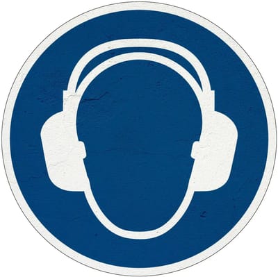 Oorkap verplicht gebodsbord - M003 | Sign Again materiaal | 10 cm