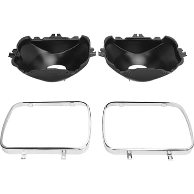 Kit de bol de phare 5x7 Support solide 42437 Métal Standard OEM Remplacement pour Express 1500 2500 3500 black