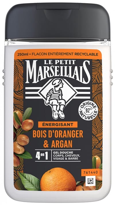 Le Petit Marseillais Energizing 4in1 Shower Gel Sinaasappelhout & Argan 250 ml