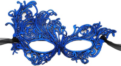 Dailygoods- Masquerade-Masker Kant - Damesmasker - Carnaval/Feestmasker - Halloween/Kostuum - Avondjurk/Party - Verstelbare Banden