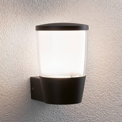 LED-wandarmatuur voor buiten Bako zeewater bestendig IP44 110x165 mm max. 20W 230V Antraciet Aluminium