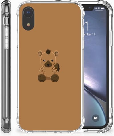 Back Cover voor Apple iPhone Xr Stevig Bumper Hoesje Baby Hyena