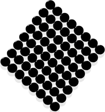 Sterke koelkastmagneten in diverse vormen voor notitieborden, planningsborden en schoolprojecten - 80 stuks in zwarte kleur met ijzeren doos (2 cm)