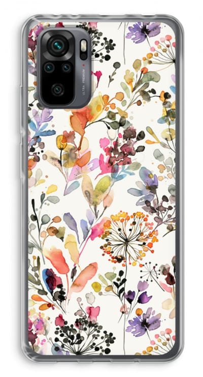 Case Company® - Hoesje geschikt voor Xiaomi Redmi Note 10 Pro hoesje - Wilde grassen - Soft Cover Telefoonhoesje - Bescherming aan alle Kanten en Schermrand