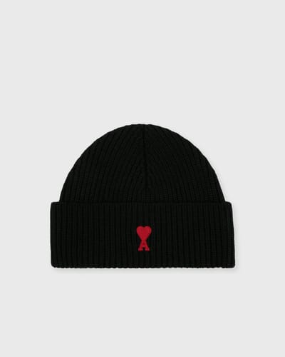 BEANIE WITH RED AMI DE COEUR