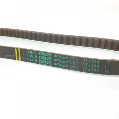 Courroie de transmission Pirelli pour Scooter Piaggio 50 ZIP 1992 à 1993 SSL1T / CVT7106 / 734x17x8mm Neuf