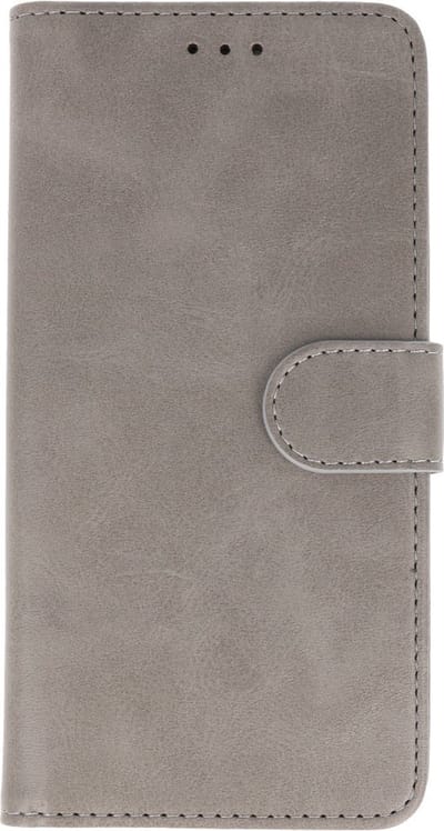Hoesje Geschikt voor de Oppo Reno 6 5G - Kaarthouder Book Case Telefoonhoesje - Grijs