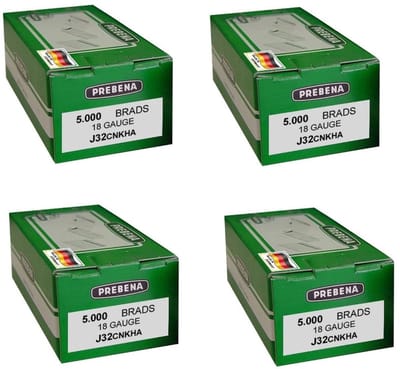 Dailygoods- Nagels Voordeelpakket 20.000 Stuks - Stootkopspijkers - Verzinkt Staal - Afmetingen 3,2 x 0,2 x 0,12 cm - 4 Dozen van 5.000 Stuks - Geharst - Spijkers