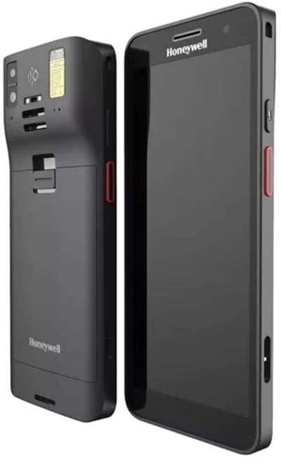 Honeywell CT37, 2D, SR, Projected Capacitive, hot-swap, PTT, USB-C, BT (BLE), 5G, NFC, Android, GMS, ext. Bat., zwart