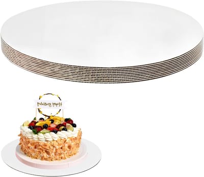 Ronde Taartplank voor Gebak, 10 Stuks, Herbruikbare Cake Mat voor Bruiloften, Verjaardagen en Feestjes, Ideaal voor Taarten en Desserts