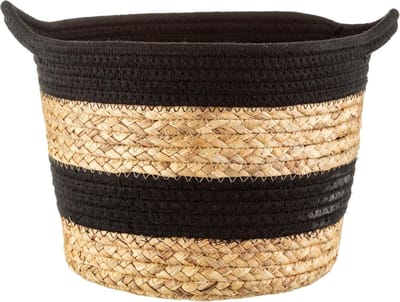 Opbergmand touw zwart - Sass & Belle