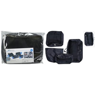 Opbergtas voor koffer set 4sts zwart