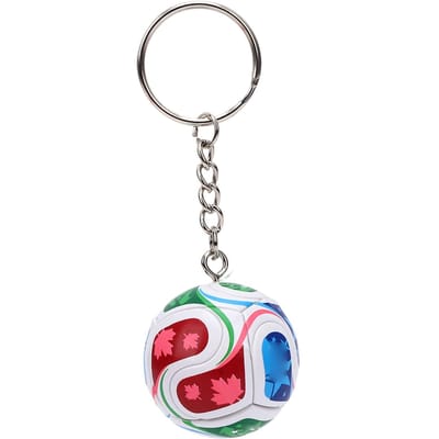 2026 Voetbal Sleutelhanger ABS Sportbal Voetbalwedstrijd Sleutelhanger Hanger voor Rugzak Mannen Fans Rood Groen Blauw gray