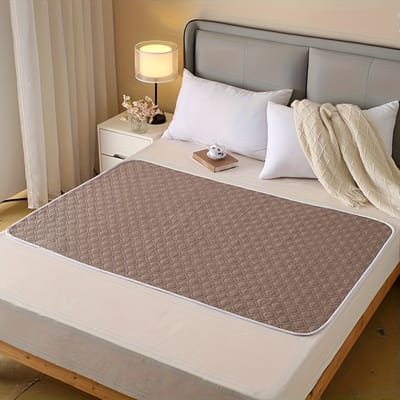 Wasbare Bed Onderlegger - Incontinentie Bedonderlegger - Matrasbeschermer,70X90CM,Koffie kleur.