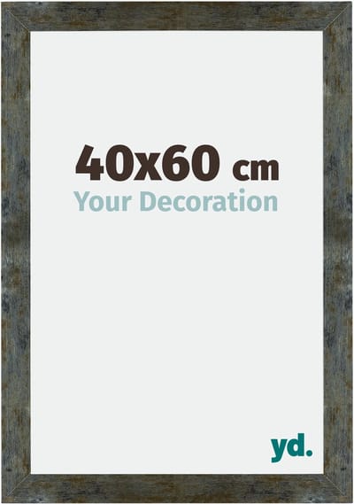 Your Decoration - Fotolijst 40x60 cm - MDF - Blauw Goud Gemeleerd - Mura