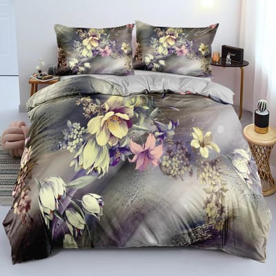 Klassieke dekbedovertreksets Bloemenblauw Goud King, Queen, Full, Twin Dubbele dekbedovertrekken Kussenslopen Beddengoed Beddengoedset 260x220cm 70x133cm 2pcs